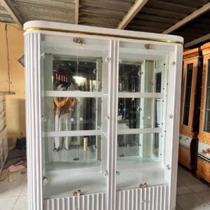 Lemari Hias / Bufer Pajangan 4 Pintu - Putih